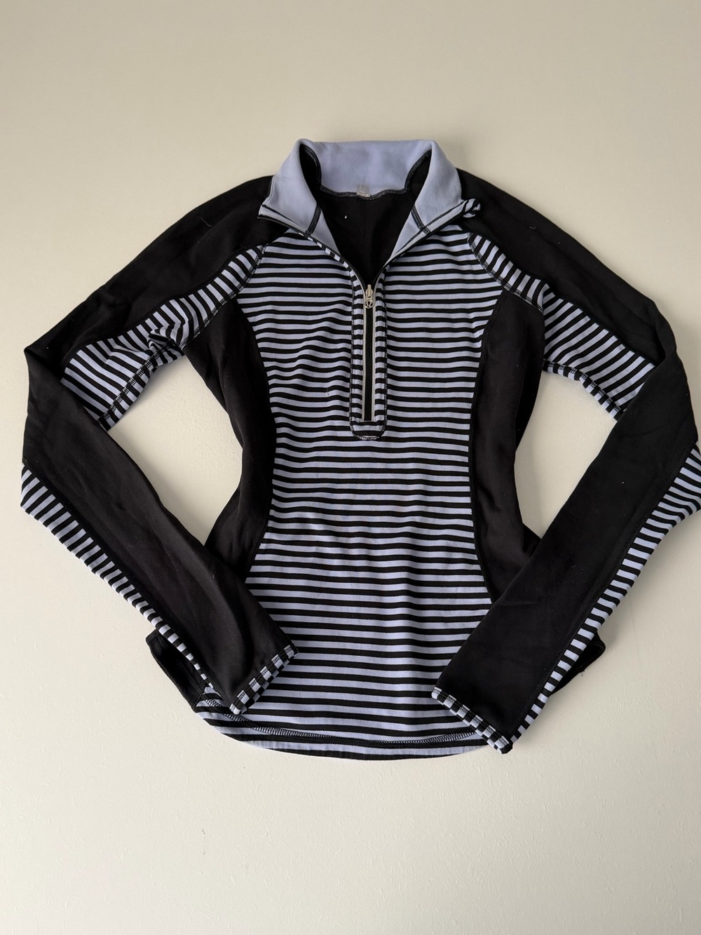 Lululemon Striped Reversible 1/4 Zip